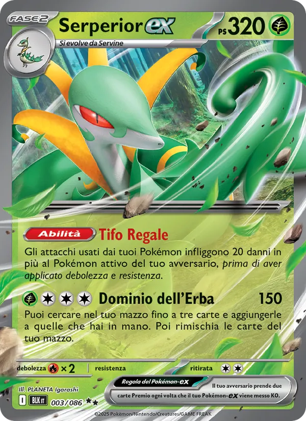 Serperior-ex Luce Nera 003/86