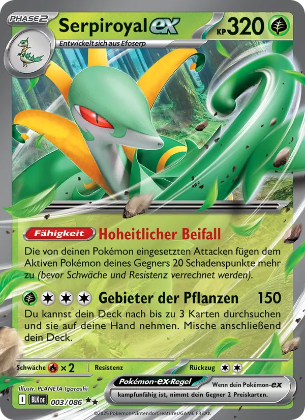 Serpiroyal-ex Schwarze Blitze 003/86