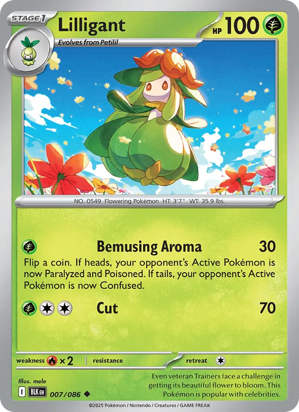 Lilligant Black Bolt 007/86