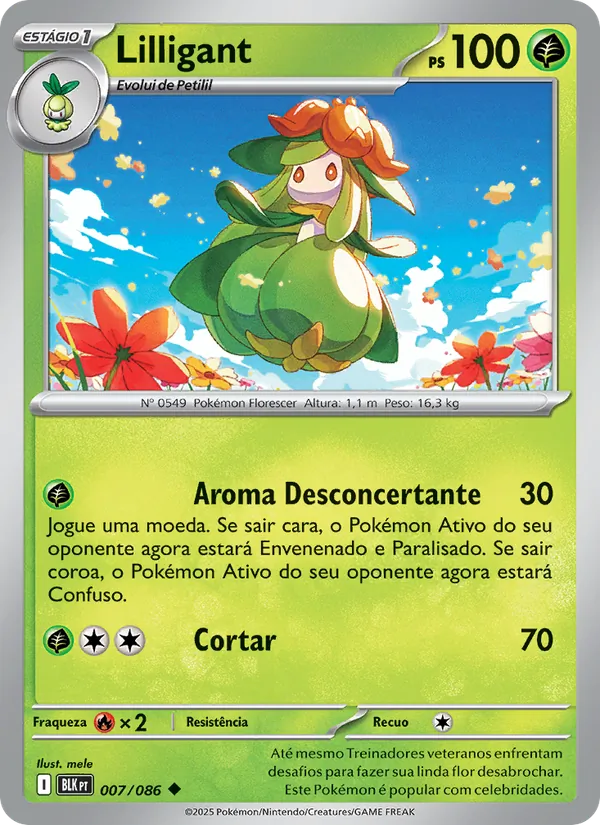 Lilligant Raio Preto 007/86