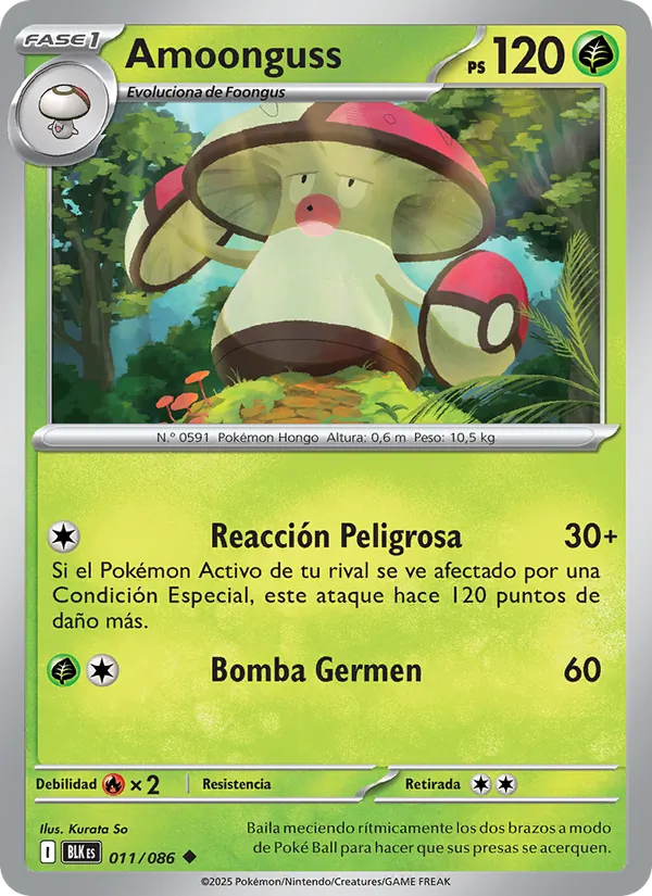 Amoonguss Fulgor Negro 011/86