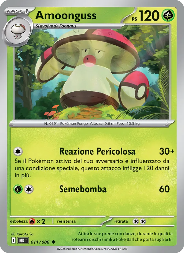 Amoonguss Luce Nera 011/86