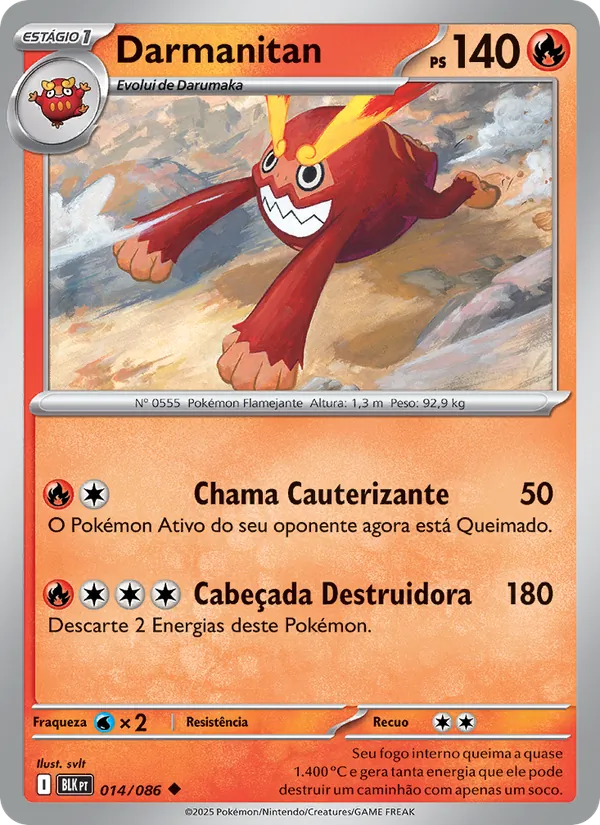 Darmanitan Raio Preto 014/86