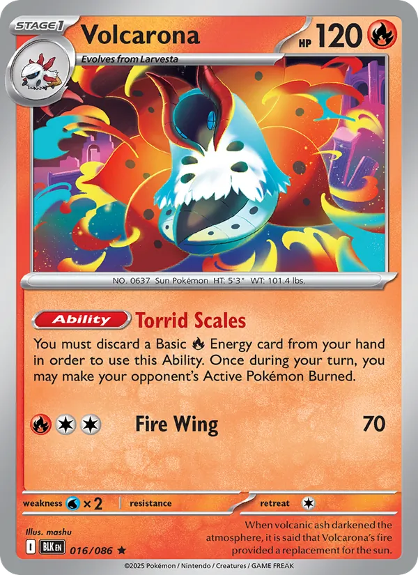 Volcarona Black Bolt 016/86