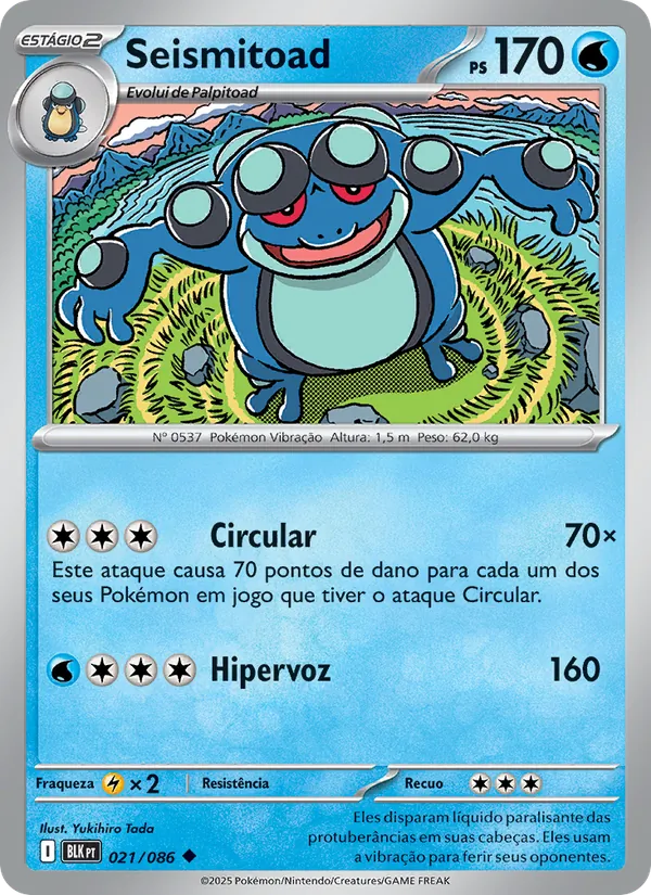Seismitoad Raio Preto 021/86