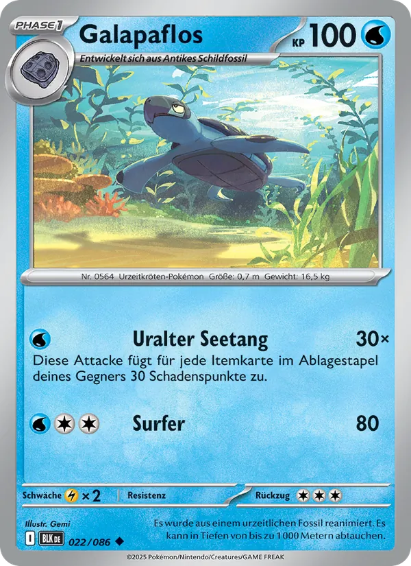 Galapaflos Schwarze Blitze 022/86