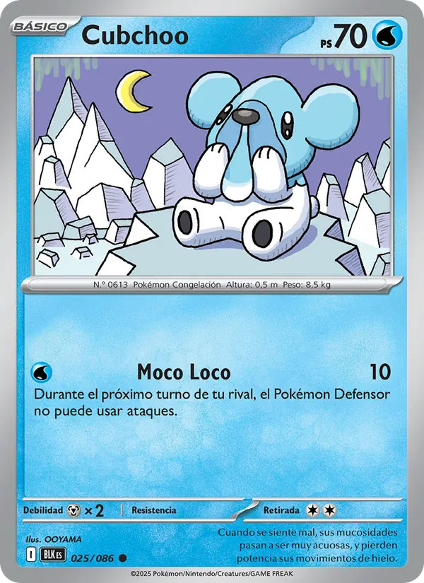 Cubchoo Fulgor Negro 025/86