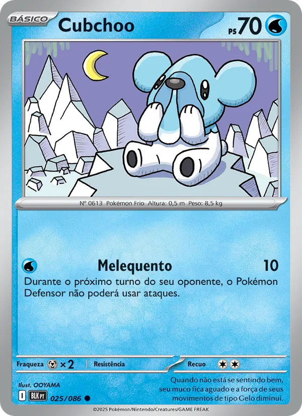 Cubchoo Raio Preto 025/86