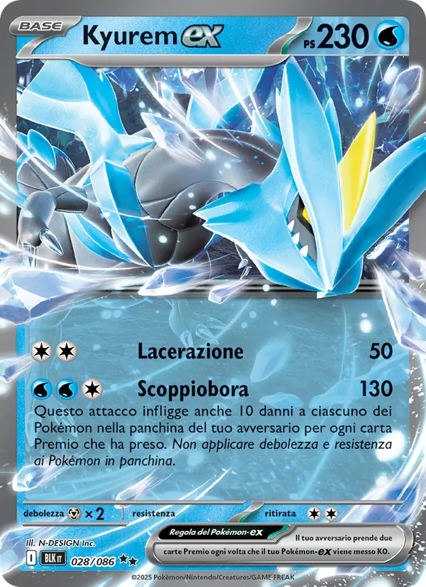 Kyurem-ex Luce Nera 028/86