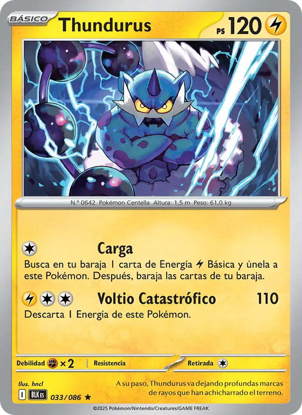 Thundurus Fulgor Negro 033/86