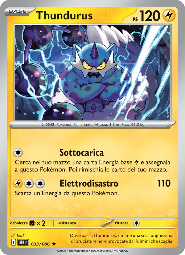 Thundurus Luce Nera 033/86