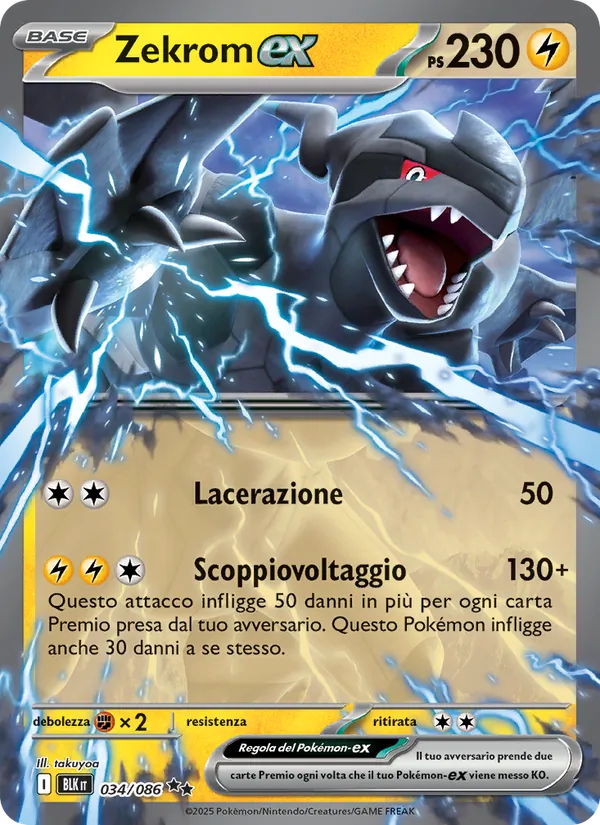 Zekrom-ex Luce Nera 034/86