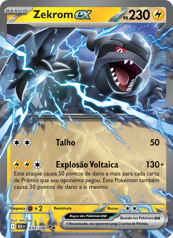 Zekrom ex Raio Preto 034/86