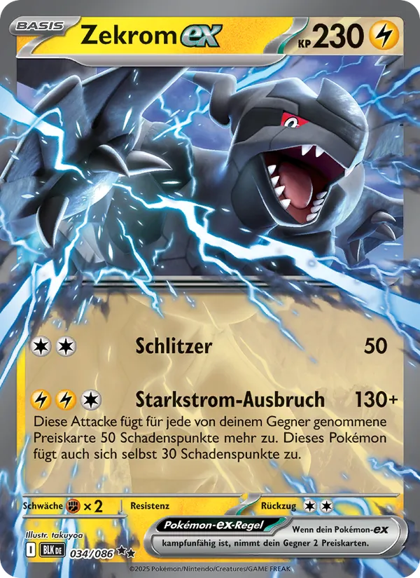 Zekrom-ex Schwarze Blitze 034/86