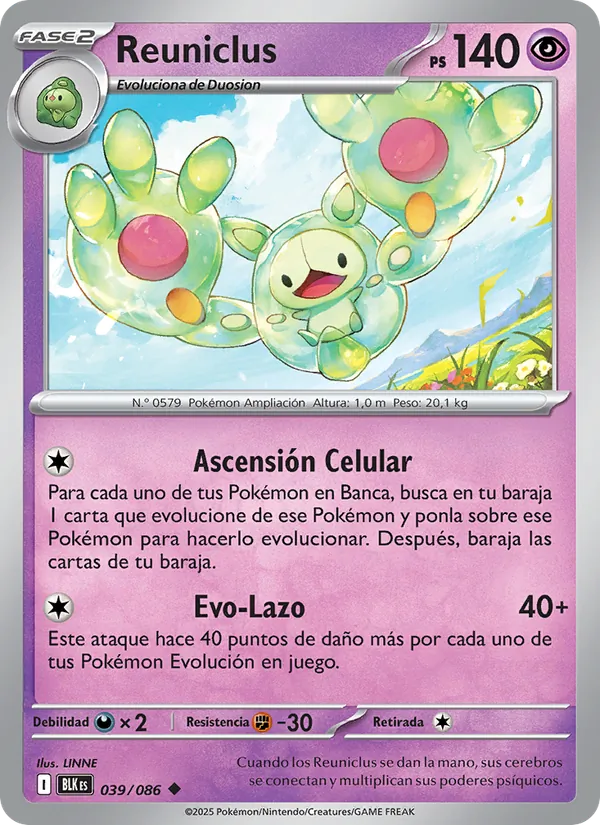 Reuniclus Fulgor Negro 039/86