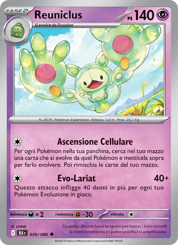 Reuniclus Luce Nera 039/86