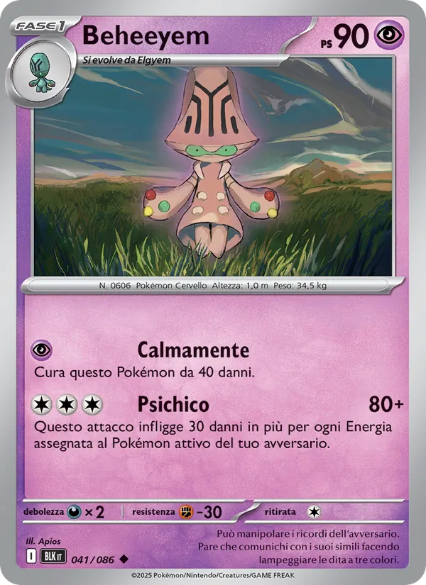 Beheeyem Luce Nera 041/86