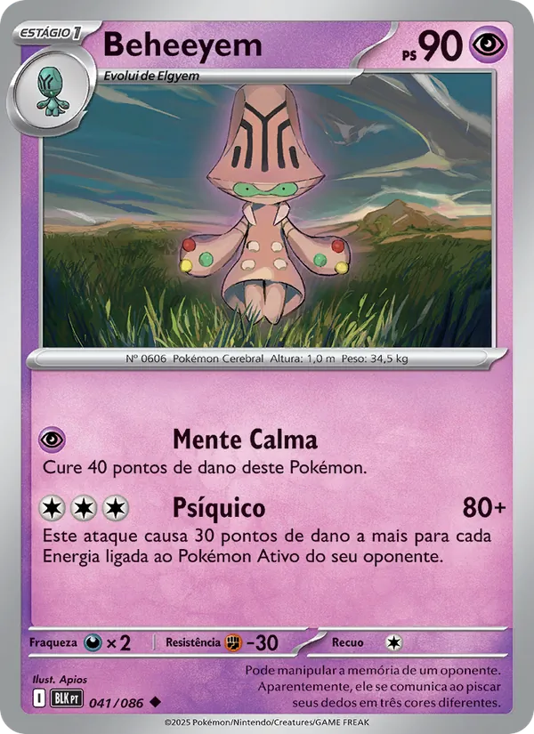 Beheeyem Raio Preto 041/86