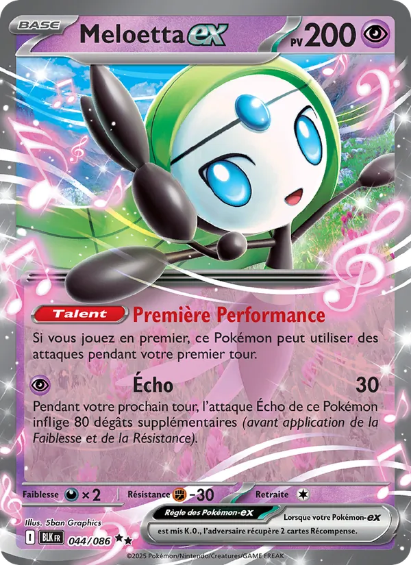 Meloetta-ex Foudre Noire 044/86