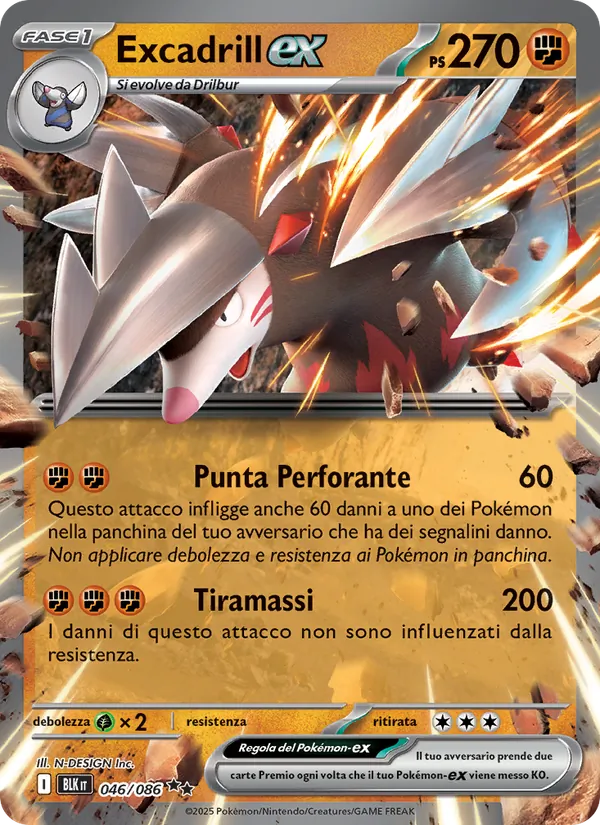 Excadrill-ex Luce Nera 046/86