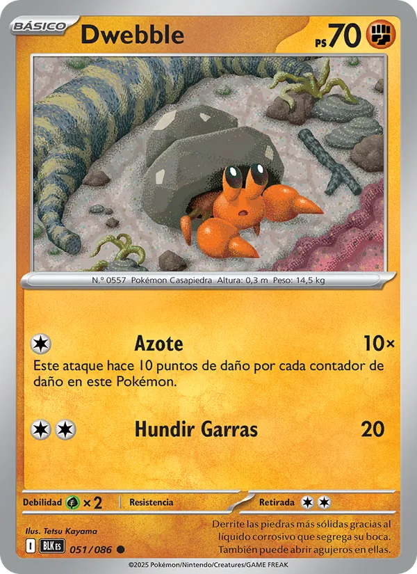 Dwebble Fulgor Negro 051/86