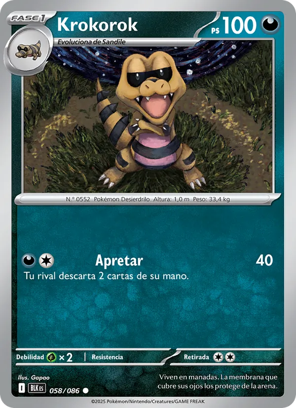 Krokorok Fulgor Negro 058/86