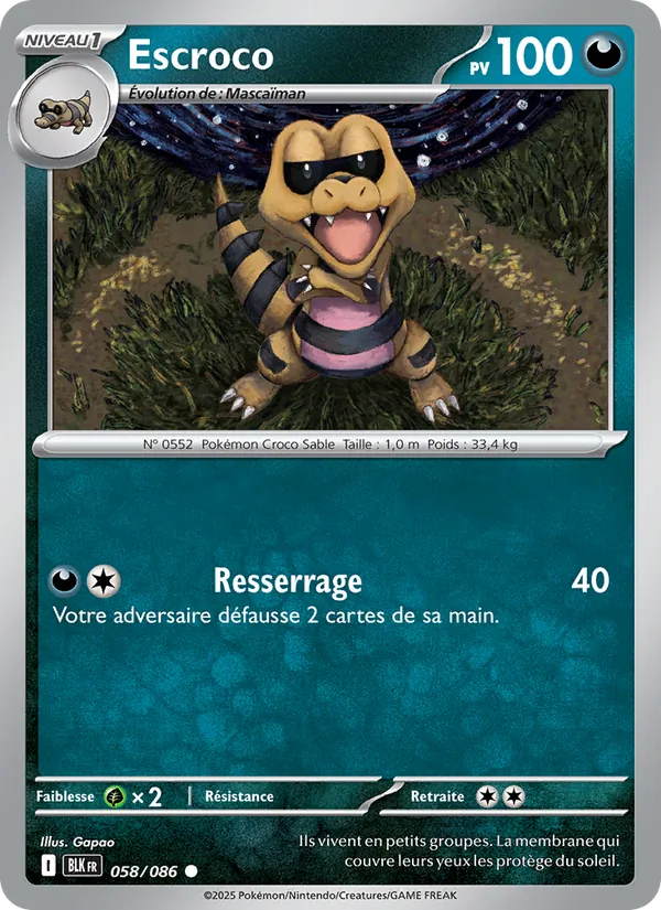 Escroco Foudre Noire 058/86