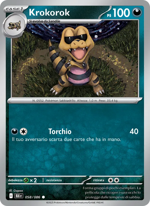Krokorok Luce Nera 058/86
