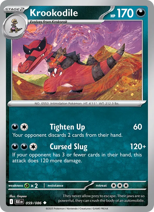 Krookodile Black Bolt 059/86