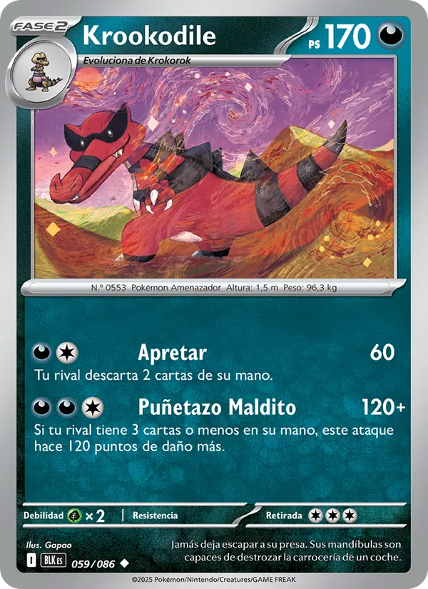 Krookodile Fulgor Negro 059/86