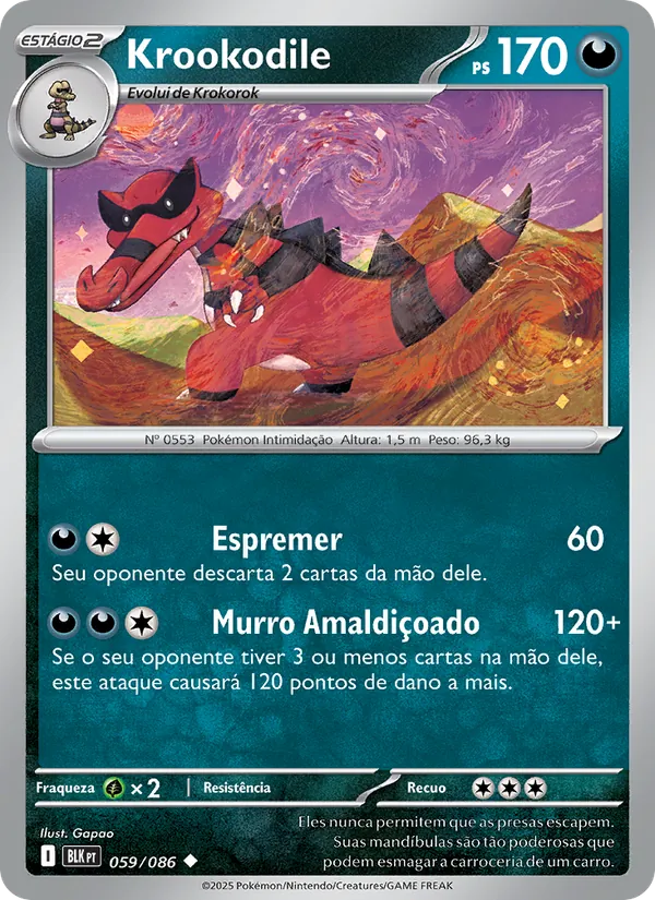 Krookodile Raio Preto 059/86