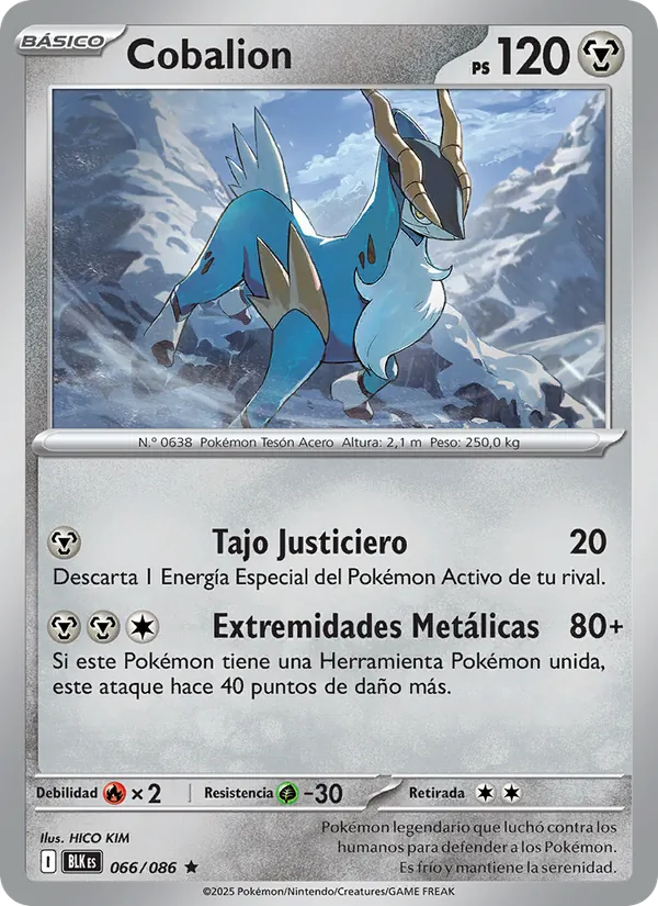 Cobalion Fulgor Negro 066/86