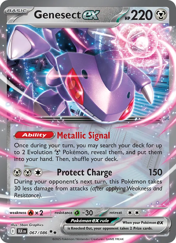 Genesect ex Black Bolt 067/86