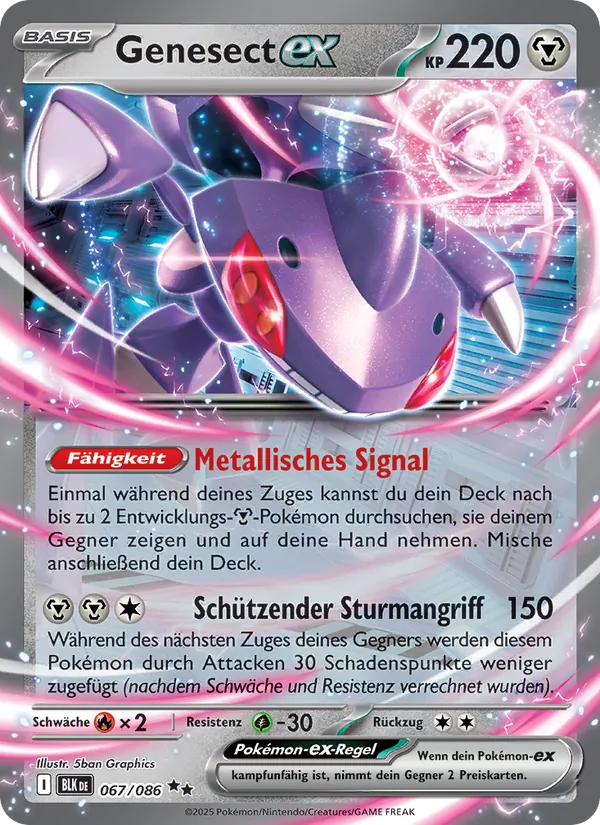Genesect-ex Schwarze Blitze 067/86