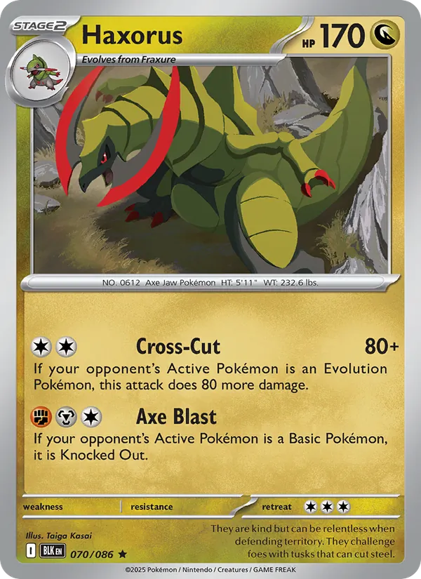 Haxorus Black Bolt 070/86