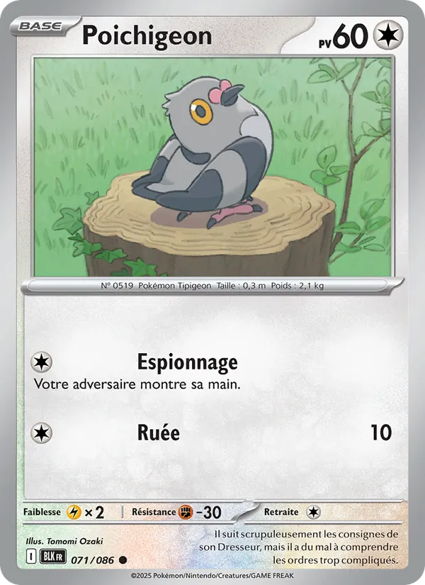 Poichigeon Foudre Noire 071/86