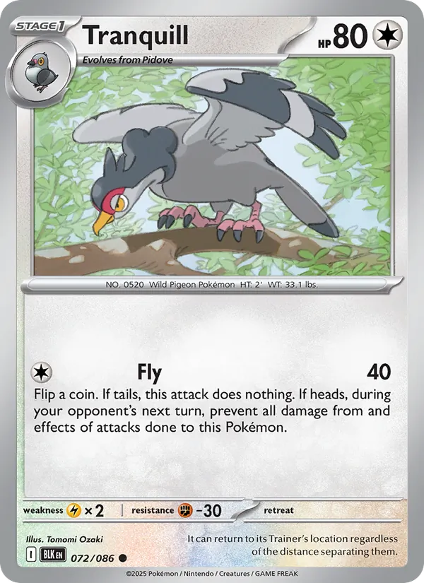 Tranquill Black Bolt 072/86