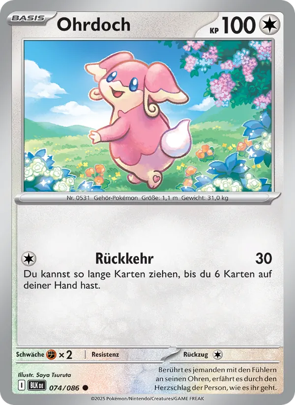 Ohrdoch Schwarze Blitze 074/86