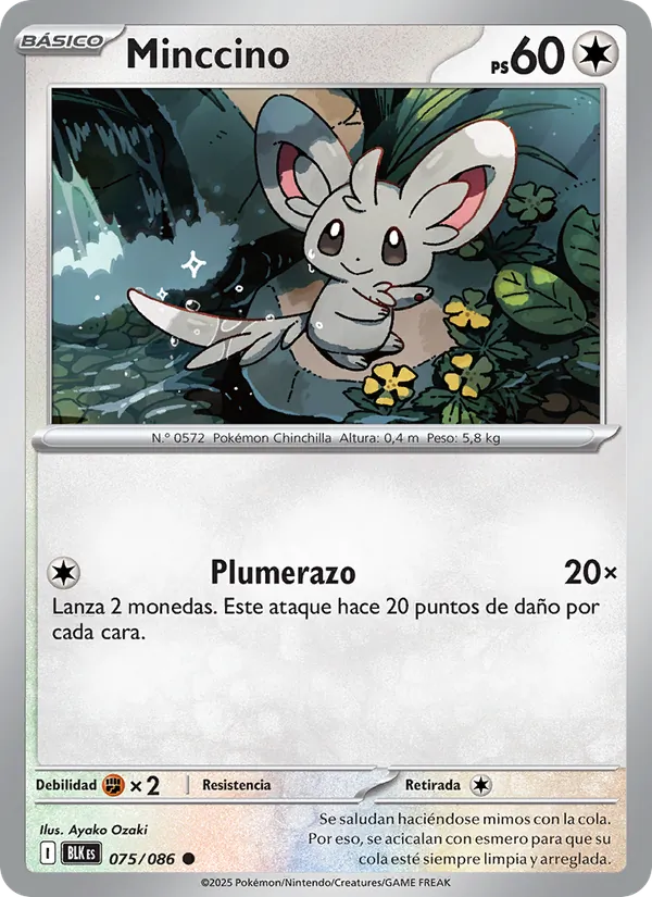Minccino Fulgor Negro 075/86