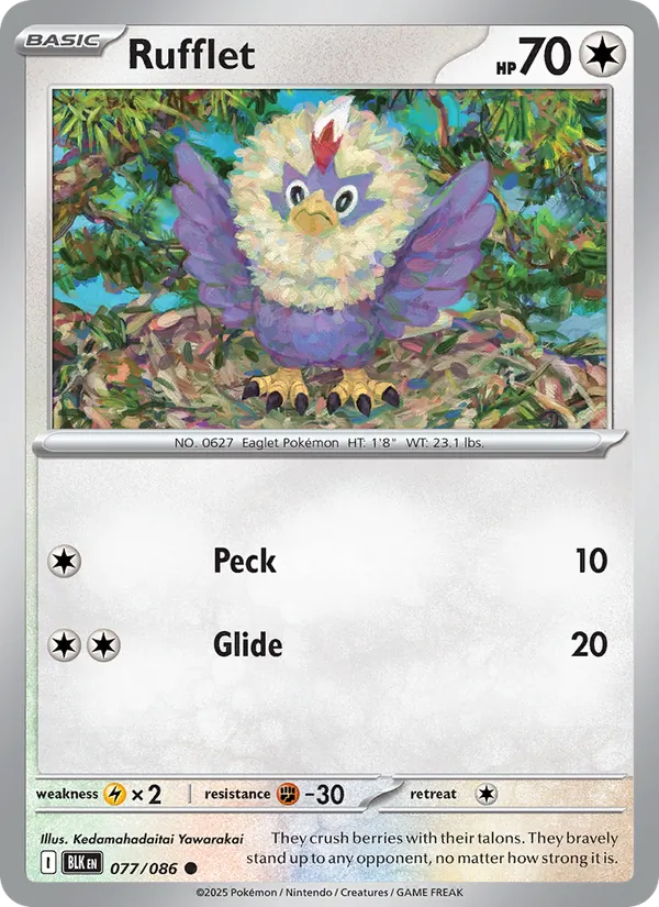 Rufflet Black Bolt 077/86