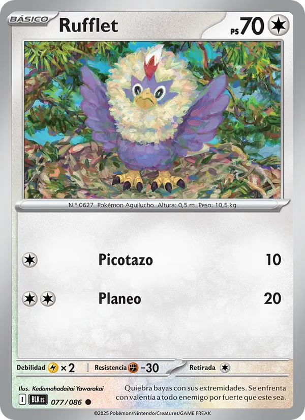 Rufflet Fulgor Negro 077/86