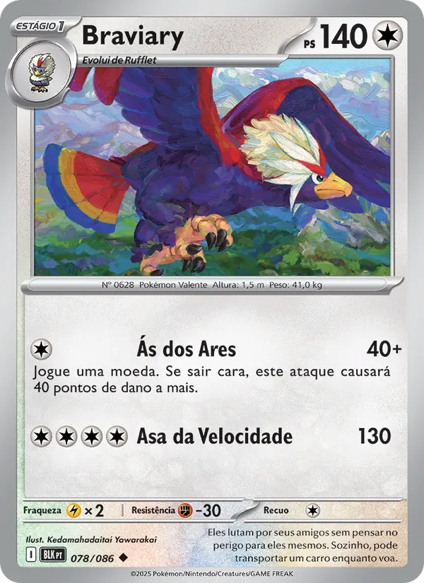 Braviary Raio Preto 078/86