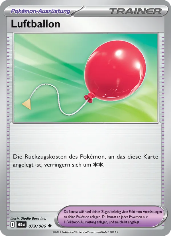 Luftballon Schwarze Blitze 079/86