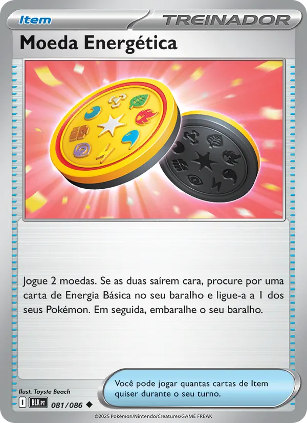 Moeda Energética Raio Preto 081/86