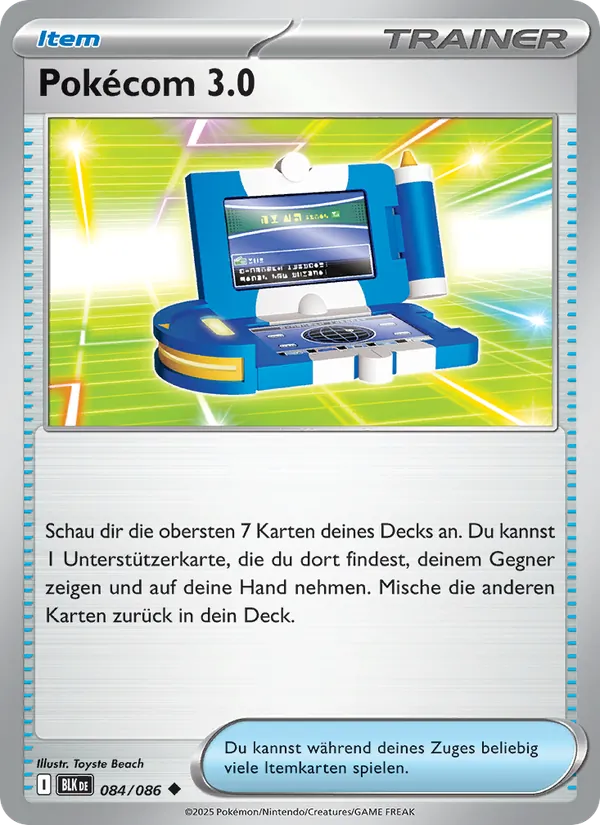 Pokécom 3.0 Schwarze Blitze 084/86