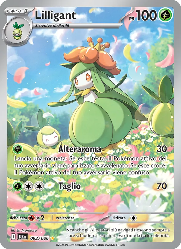 Lilligant Luce Nera 092/86