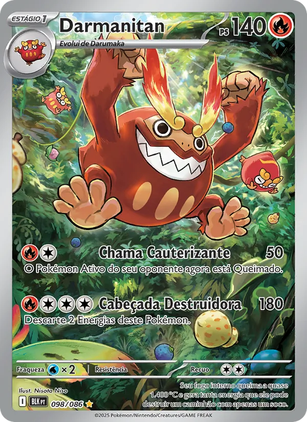 Darmanitan Raio Preto 098/86