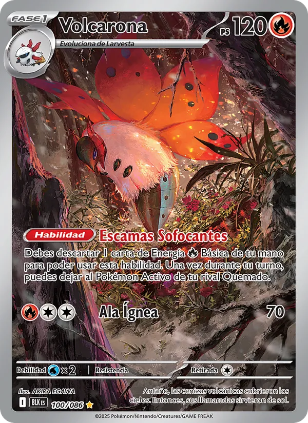 Volcarona Fulgor Negro 100/86
