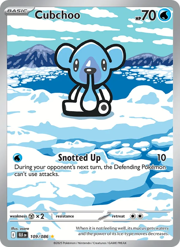 Cubchoo Black Bolt 109/86
