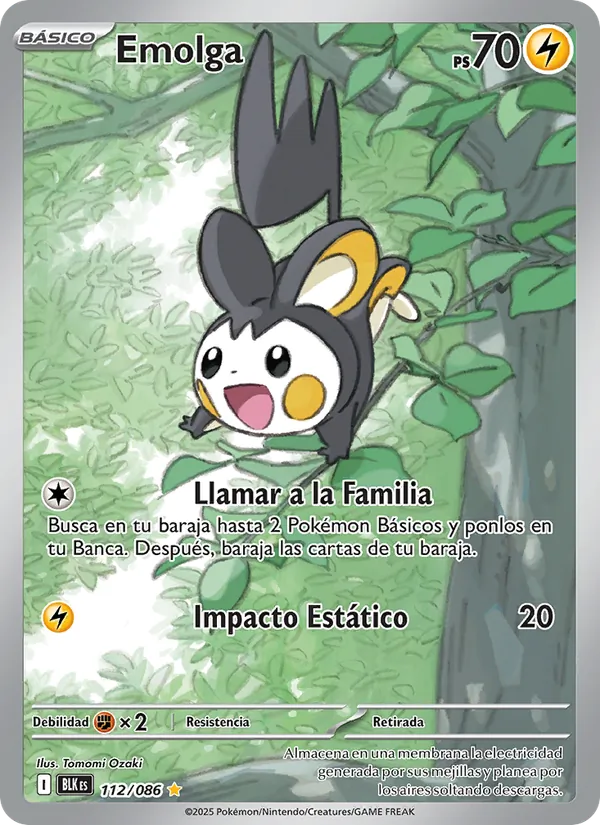 Emolga Fulgor Negro 112/86